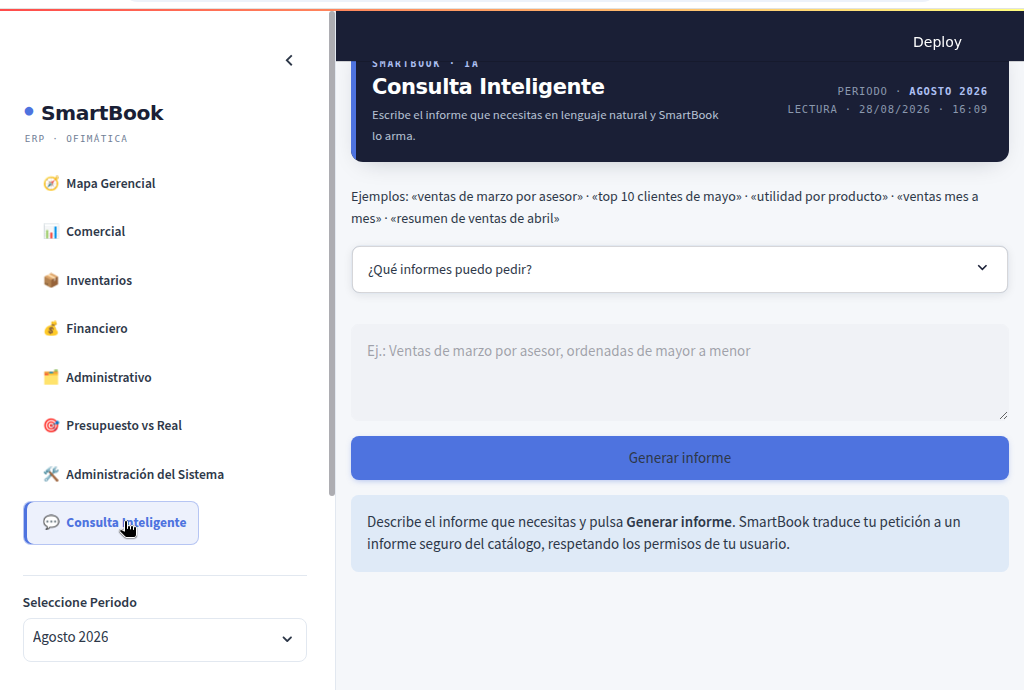 Consulta Inteligente: informes en lenguaje natural generados con IA