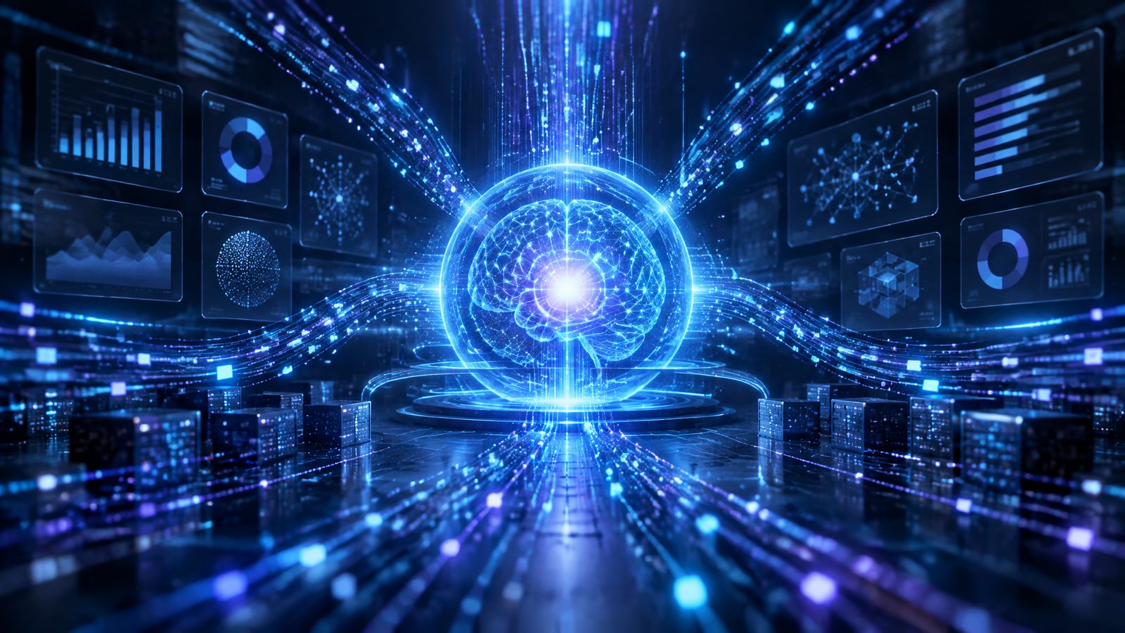 IA analizando datos empresariales y detectando tendencias y desviaciones